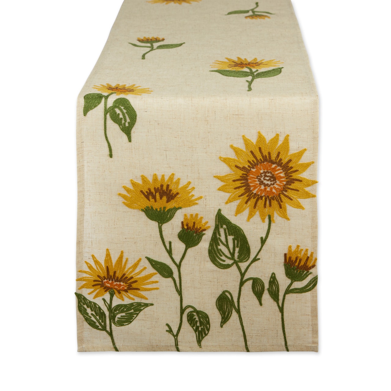 DII&#xAE; 70&#x22; Sunflowers Embroidered Table Runner